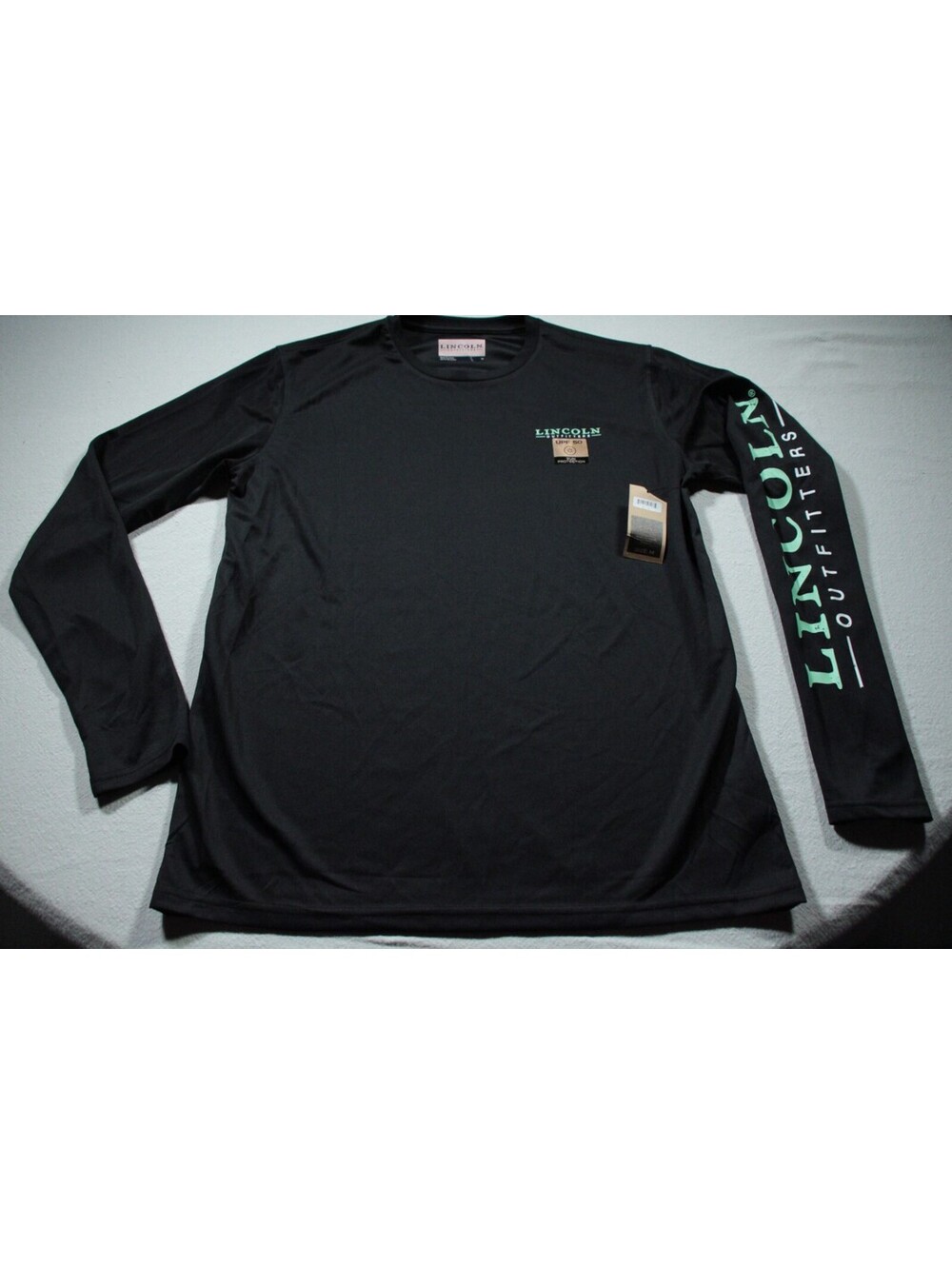 Lincoln Outfitters UPF 50 Sun Protection Long Sleeve Shirt NWT Black M